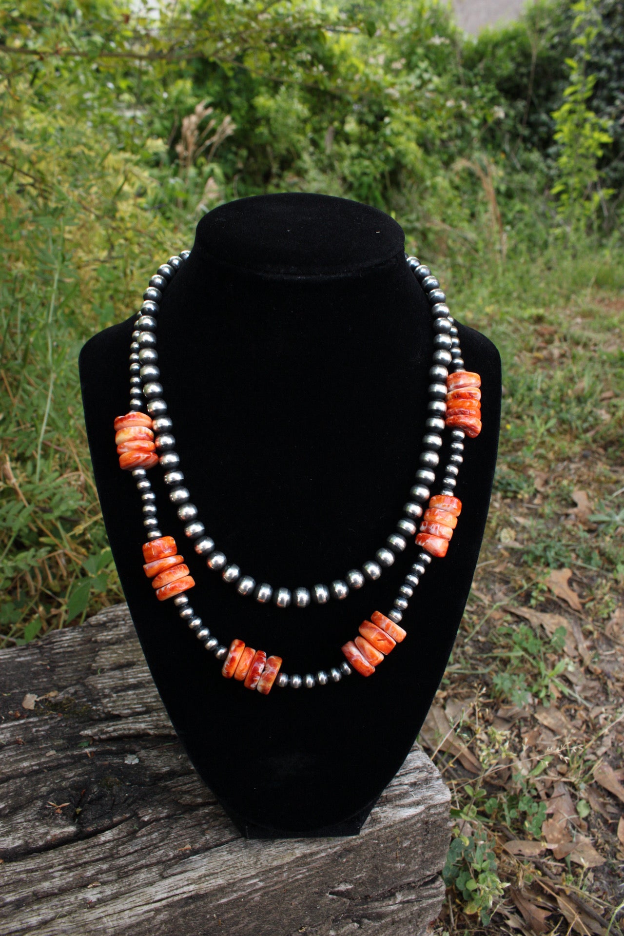 Orange Spiny Necklace