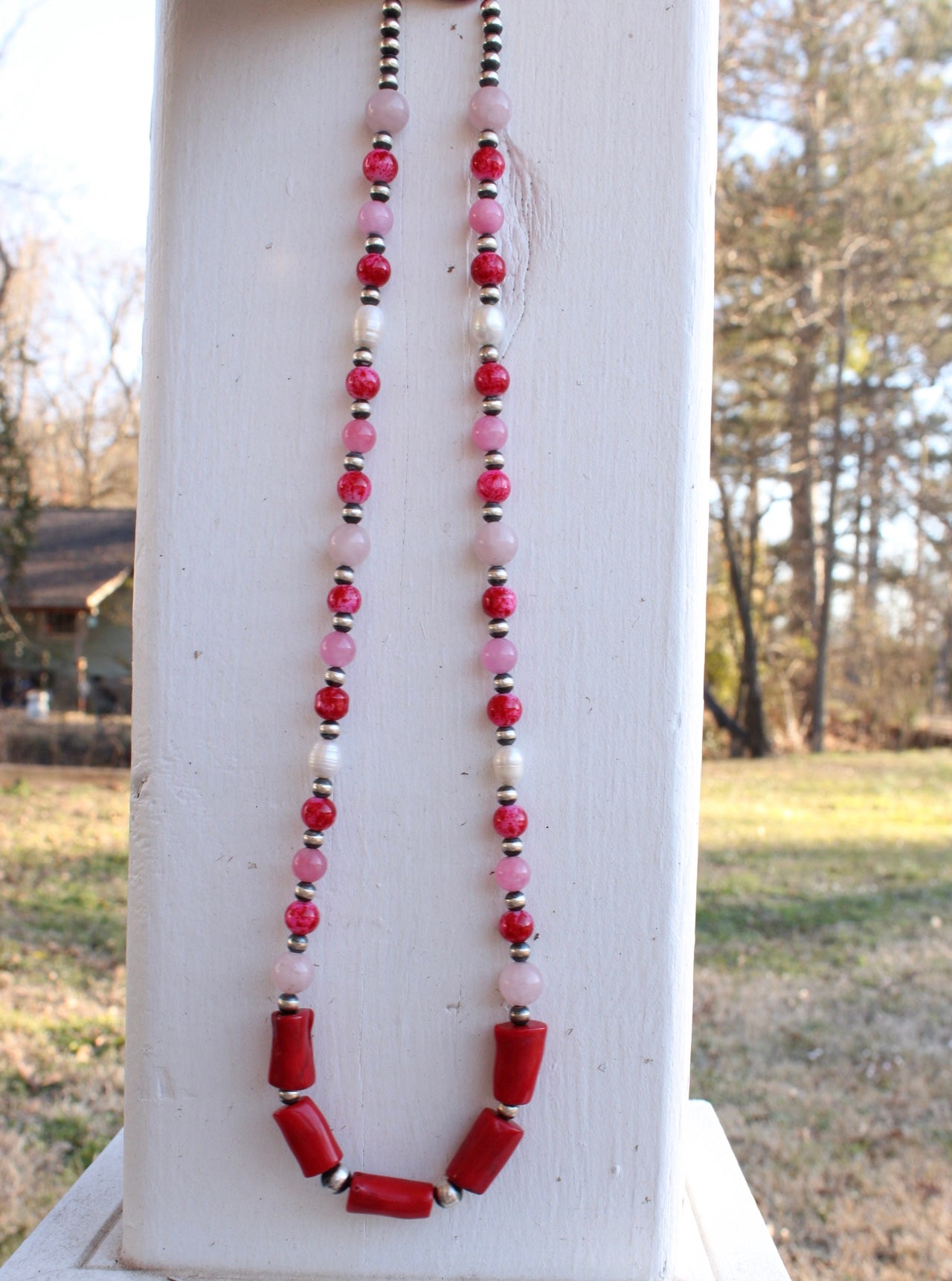 The Red Rio Rose Necklace