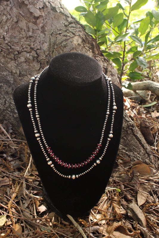 3-7mm Graduated Sterling Pearl Necklace